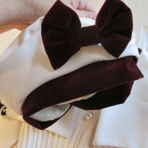 new GIRLS FORMAL white pleated dress with matching hat Sz 4 - Picture 8 of 15